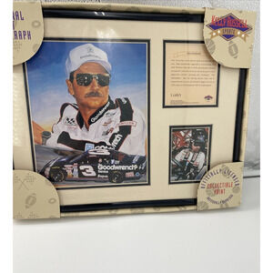 Kelly Russell Sports Original Lithograph NASCAR Dale Earnhardt #3 Framed In Box